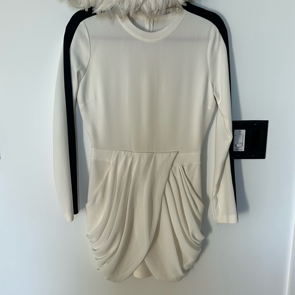 A.L.C silk draped mini dress with hidden POCKETS!!!